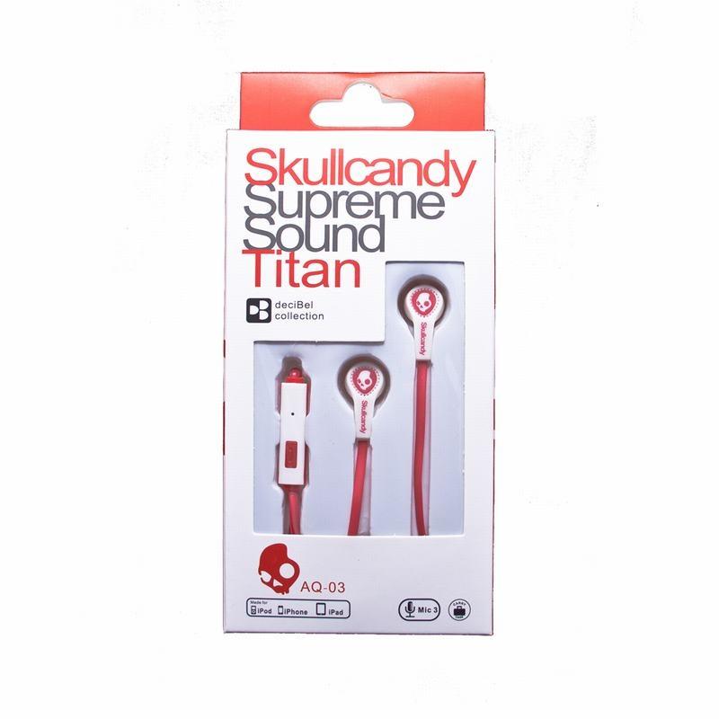 Слушалки с микрофон и play/pause за смартфони и мобилни устройства - Titan AQ-03 Earphones (червен) | JAR Computers Слушалки с микрофон и play/pause за смартфони и мобилни устройства - Titan AQ-03 Earphones (червен)