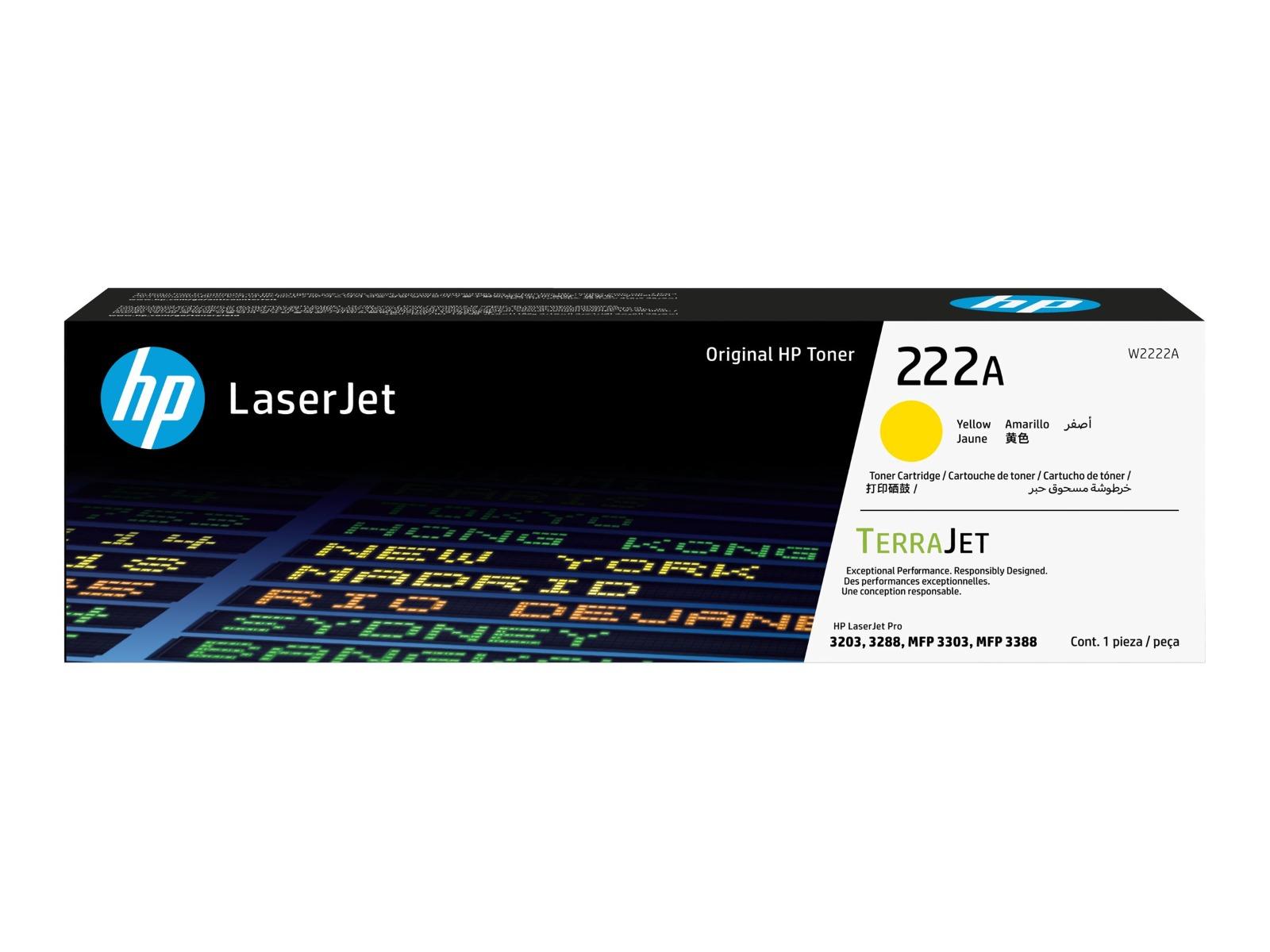 Тонер касета за HP Color LaserJet Pro MFP 3303fdw/3303sdw - Toner - /222A/ / W2222A - Yellow - PN W2222A | JAR Computers Тонер касета за HP Color LaserJet Pro MFP 3303fdw/3303sdw - Toner - /222A/ / W2222A - Yellow - PN W2222A
