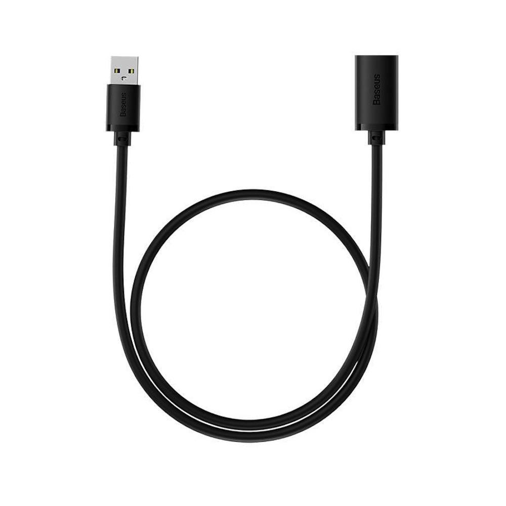 Удължителен USB-A кабел - Baseus AirJoy USB 3.0 Extension Cable (черен) (50 см) | JAR Computers Удължителен USB-A кабел - Baseus AirJoy USB 3.0 Extension Cable (черен) (50 см)