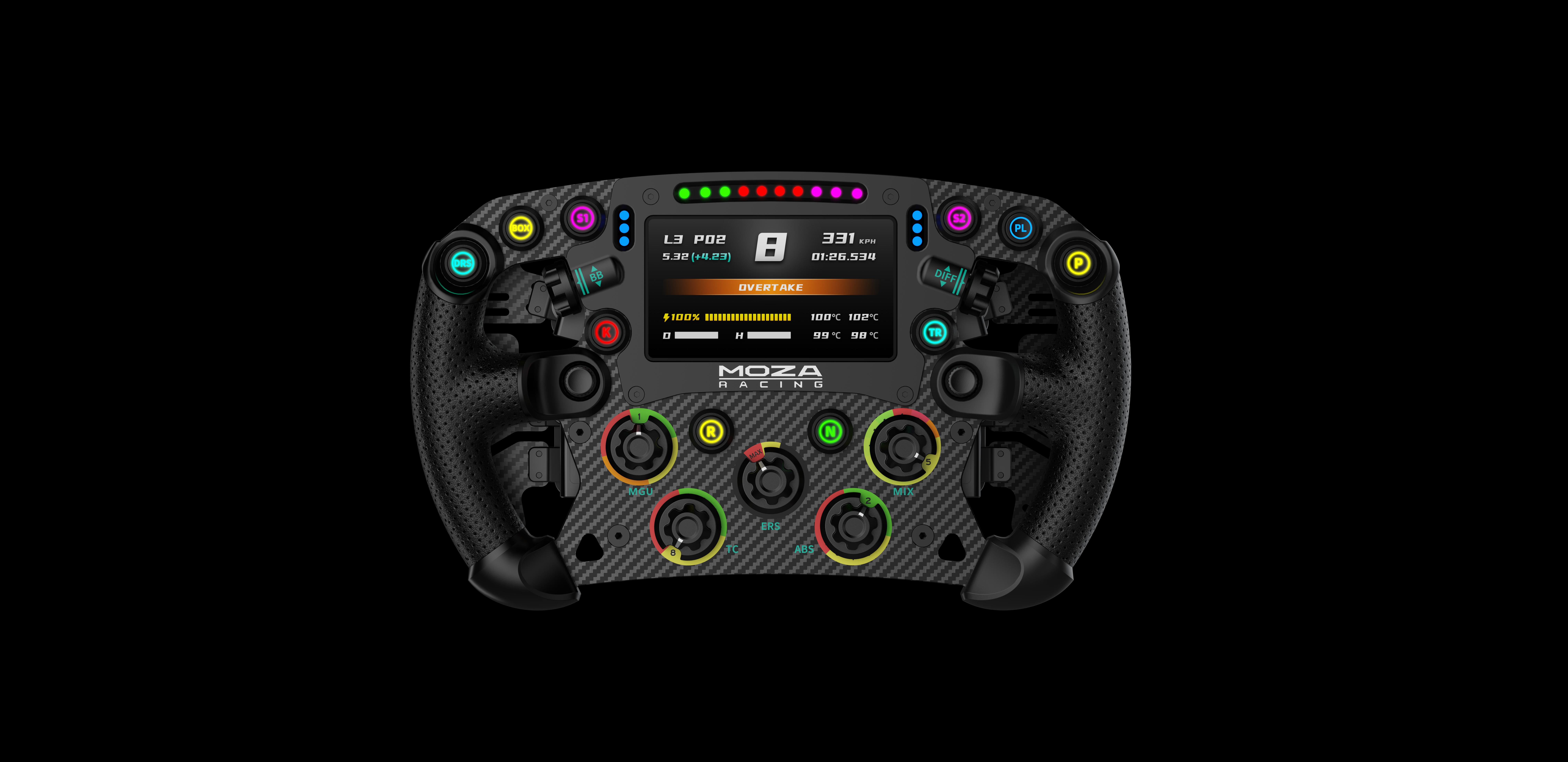 Волан Moza Racing Controller FSR2 Formula Wheel / RS068 Black - PN RS068 | JAR Computers Волан Moza Racing Controller FSR2 Formula Wheel / RS068 Black - PN RS068