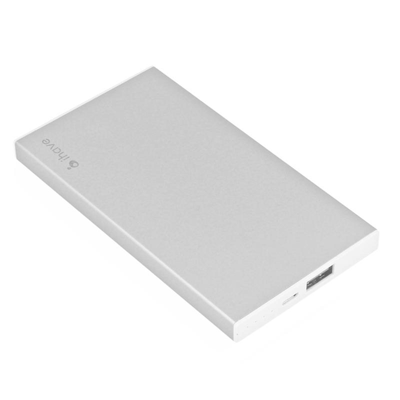Външна батерия за смартфони и таблети с вграден MicroUSB кабел - iHave Boss Power Bank 5000 mAh (сребрист) | JAR Computers Външна батерия за смартфони и таблети с вграден MicroUSB кабел - iHave Boss Power Bank 5000 mAh (сребрист)