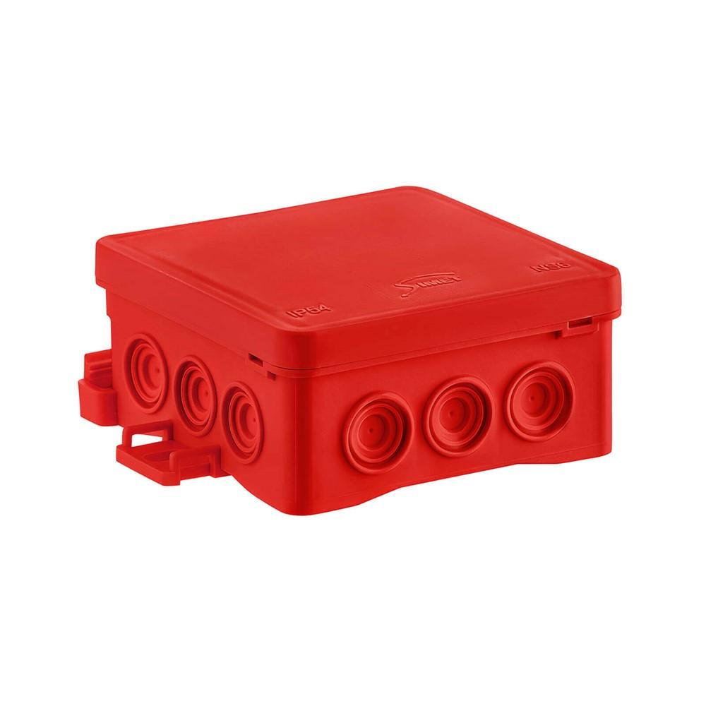 35346101 Разклонителна кутия NS6, ОМ, 85x85x40 мм, IP54, red, Simet | JAR Computers 35346101 Разклонителна кутия NS6, ОМ, 85x85x40 мм, IP54, red, Simet