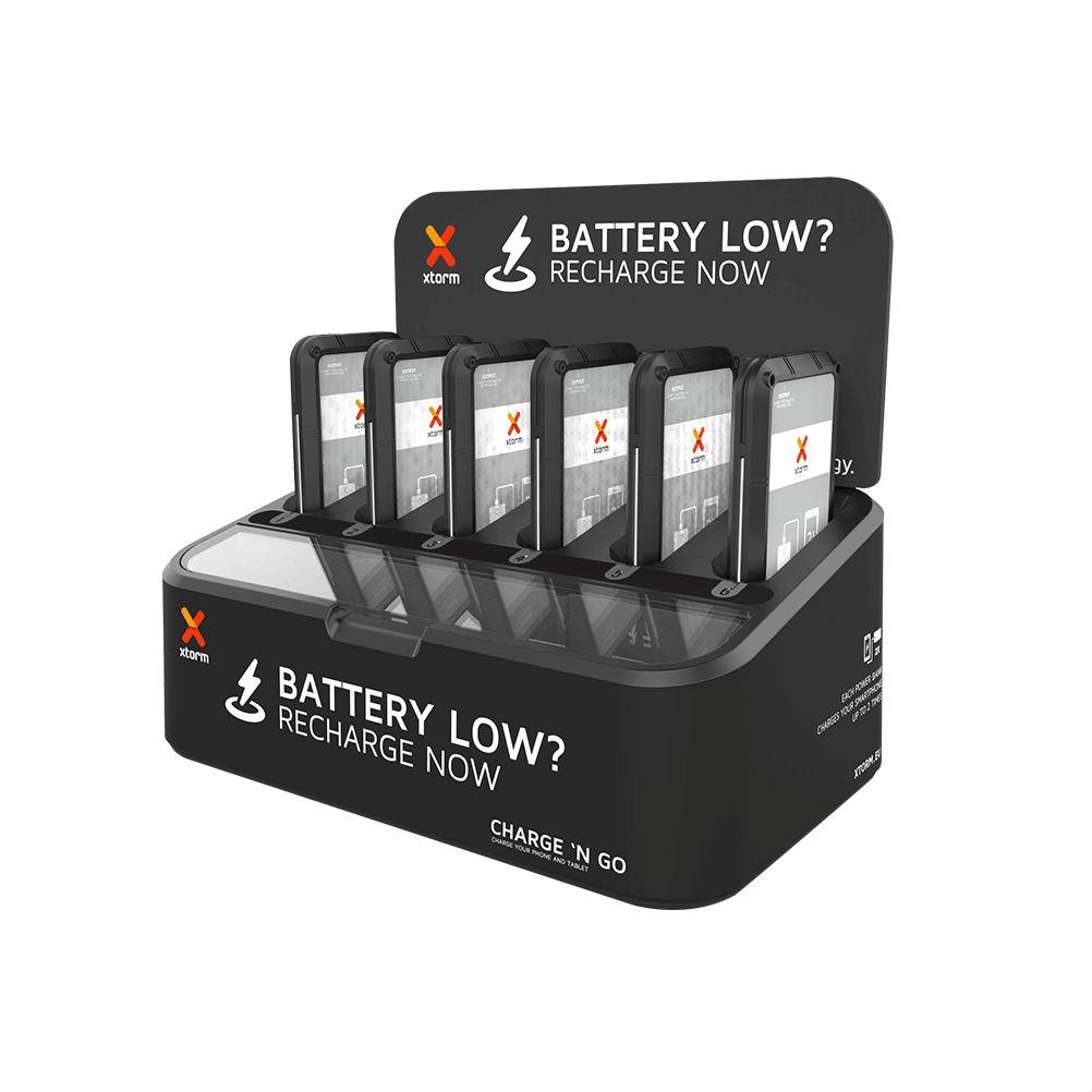 Док станция с 6 гнезда/батерии (30 000mAh) за зареждане за мобилни устройства - A-solar Xtorm Charging dock Charge and Go 6 BU100 | JAR Computers Док станция с 6 гнезда/батерии (30 000mAh) за зареждане за мобилни устройства - A-solar Xtorm Charging dock Charge and Go 6 BU100