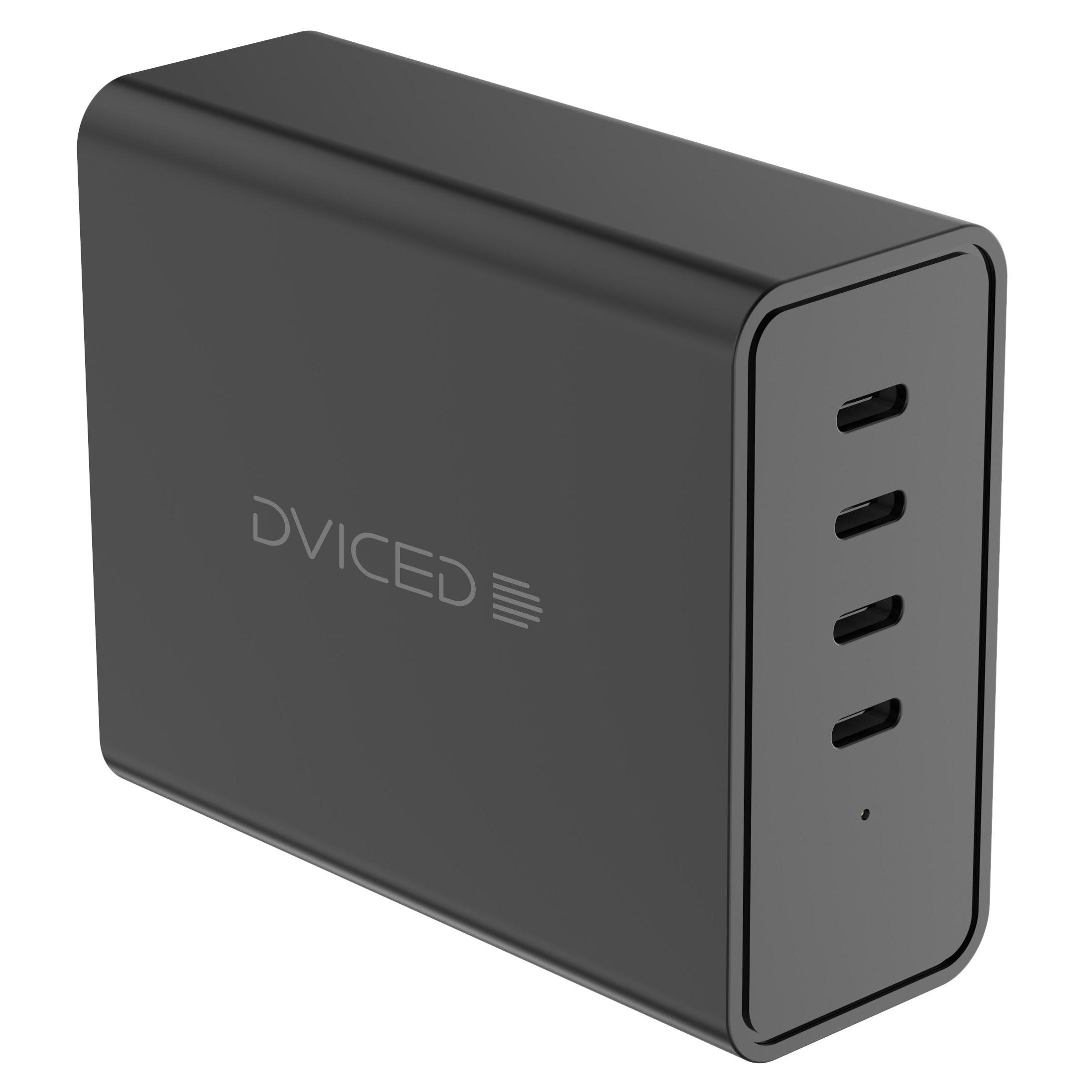 Dviced Desktop charger 140W GaN 4 USB-C EU - Black | JAR Computers Dviced Desktop charger 140W GaN 4 USB-C EU - Black