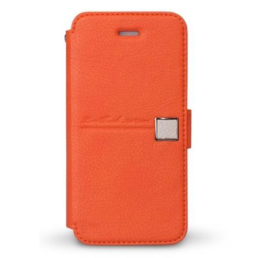 Кожен калъф (естествена кожа) за iPhone 5, iPhone 5S, iPhone SE - Zenus Masstige Color Point Diary (оранжев) | JAR Computers Кожен калъф (естествена кожа) за iPhone 5, iPhone 5S, iPhone SE - Zenus Masstige Color Point Diary (оранжев)