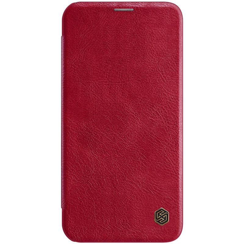 Кожен калъф, тип портфейл за iPhone 12, iPhone 12 Pro - Nillkin Qin Leather Flip Case (червен) | JAR Computers Кожен калъф, тип портфейл за iPhone 12, iPhone 12 Pro - Nillkin Qin Leather Flip Case (червен)