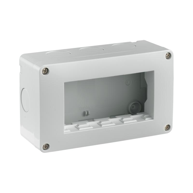 Кутия за открит монтаж 4M IP40 Сив - VIMAR Neve Up 09804 | JAR Computers Кутия за открит монтаж 4M IP40 Сив - VIMAR Neve Up 09804