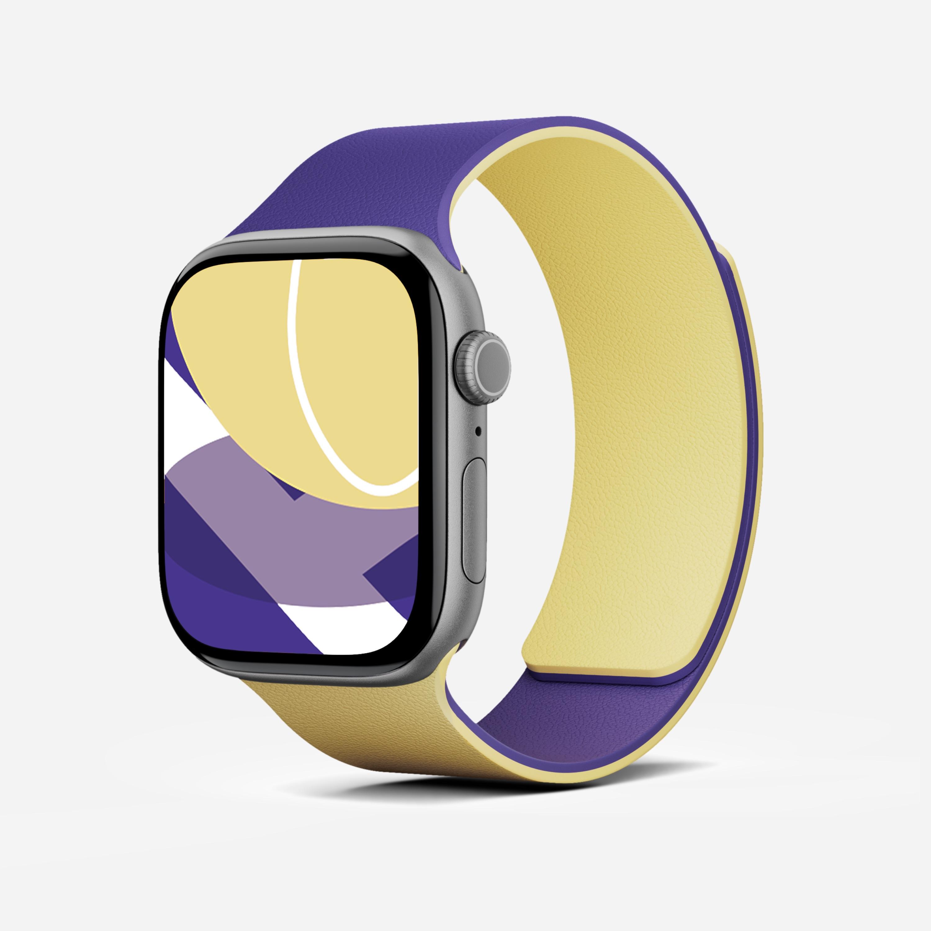 MOFT Snap Duo Band for Apple Watch 46mm - Panna Cotta + Purple | JAR Computers MOFT Snap Duo Band for Apple Watch 46mm - Panna Cotta + Purple