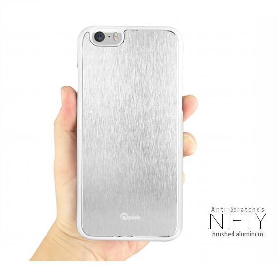 Поликарбонатов кейс с алуминиево покритие за iPhone 6, iPhone 6S - Pinlo Nifty Case (бял) | JAR Computers Поликарбонатов кейс с алуминиево покритие за iPhone 6, iPhone 6S - Pinlo Nifty Case (бял)
