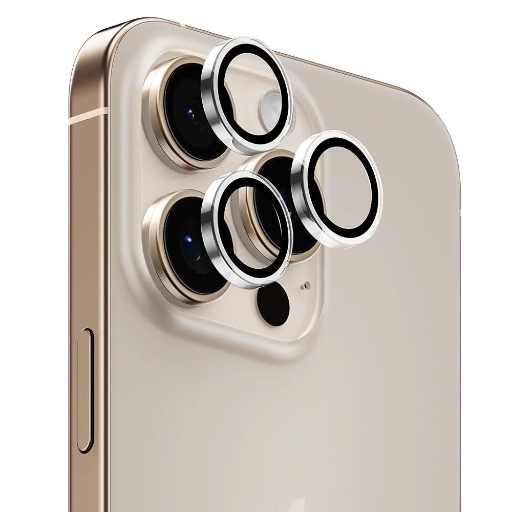 Предпазни стъклени лещи за камерата на iPhone 16 Pro, iPhone 16 Pro Max - Benks Warrior Tempered Glass Camera Lens Protector (сребрист) | JAR Computers Предпазни стъклени лещи за камерата на iPhone 16 Pro, iPhone 16 Pro Max - Benks Warrior Tempered Glass Camera Lens Protector (сребрист)
