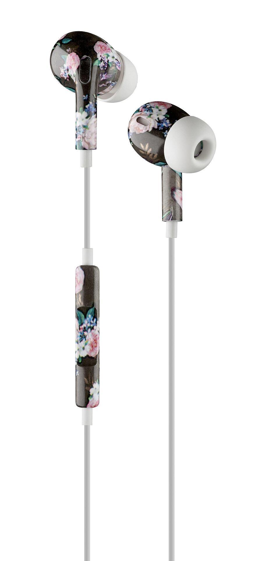 Слушалки тапи Music Sound 3.5 мм. с микрофон Flowers | JAR Computers Слушалки тапи Music Sound 3.5 мм. с микрофон Flowers