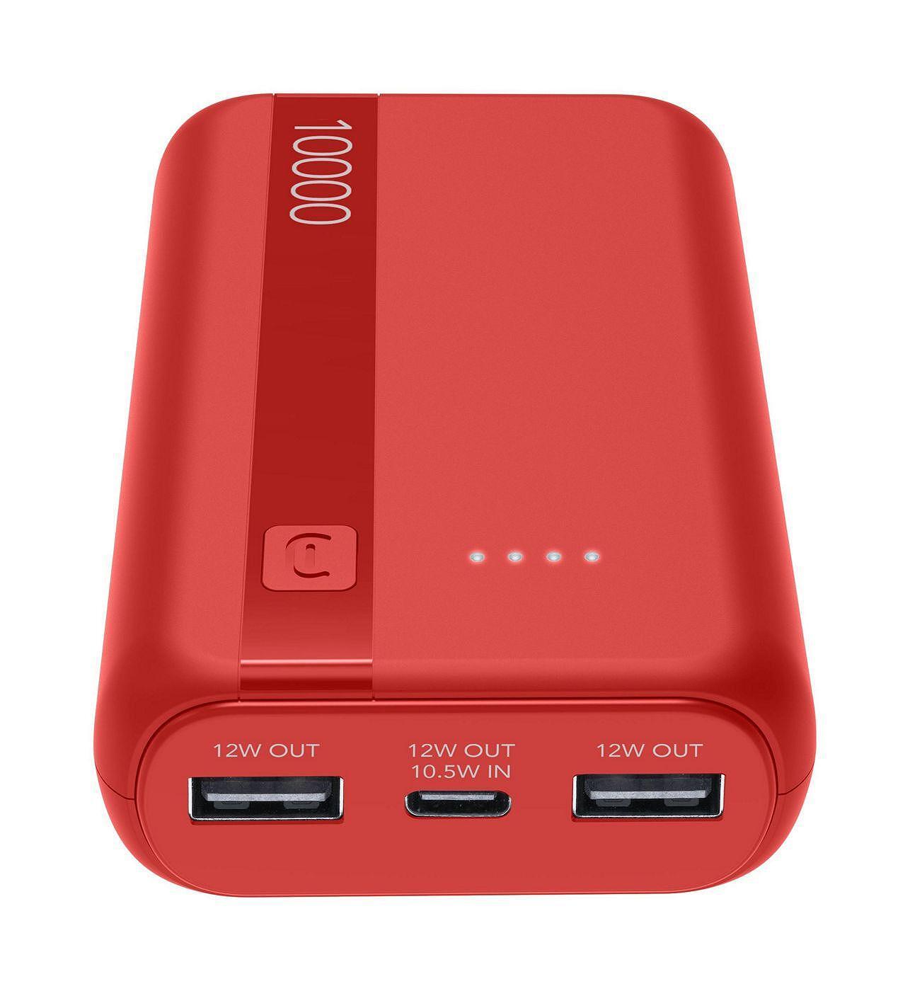 Външна батерия ESSENCE ENTRY, 10000 mAh, червена