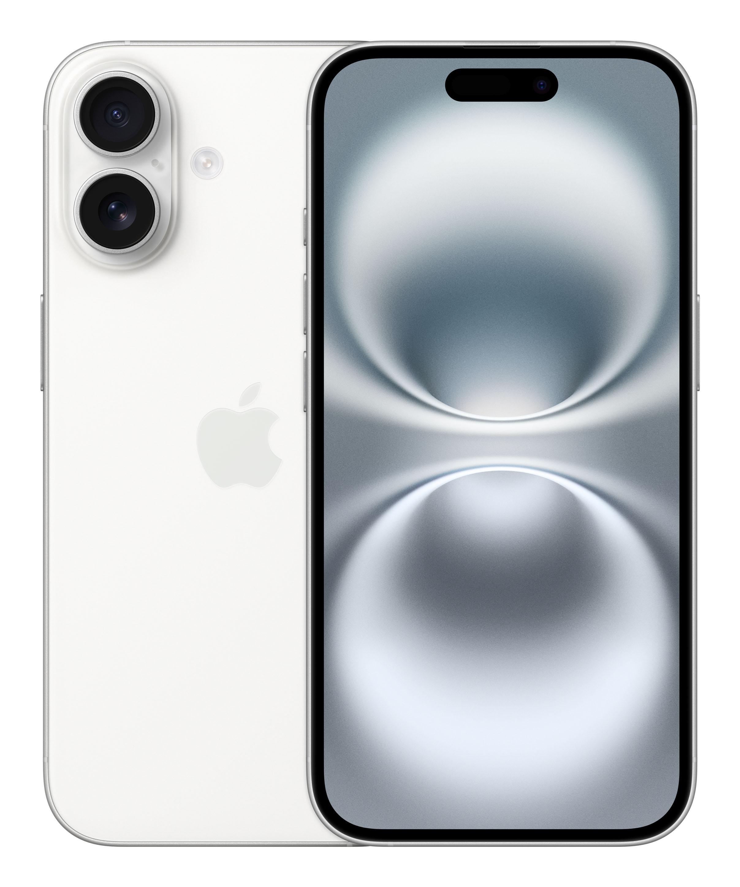 Apple iPhone 16 15,5 см (6.1") Двойна SIM карта iOS 18 5G UBS тип C 128 GB Бяла | JAR Computers Apple iPhone 16 15,5 см (6.1") Двойна SIM карта iOS 18 5G UBS тип C 128 GB Бяла