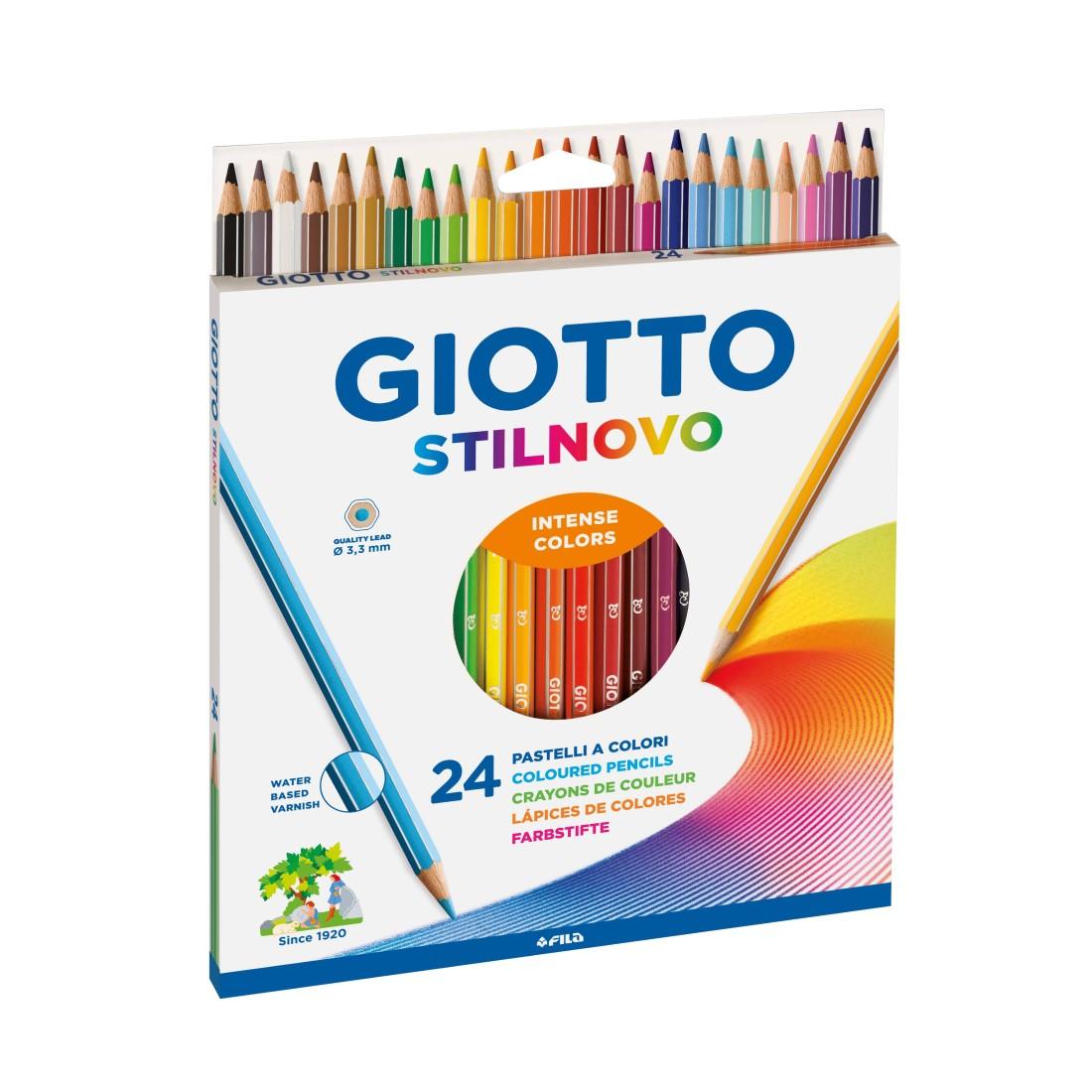 Цветни моливи GIOTTO STILNOVO, шестоъгълно тяло, 24 цвята | JAR Computers Цветни моливи GIOTTO STILNOVO, шестоъгълно тяло, 24 цвята