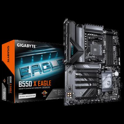 Дънна платка GIGABYTE Mainboard B550 X EAGLE - ATX - Socket AM4 - AMD B550 | JAR Computers Дънна платка GIGABYTE Mainboard B550 X EAGLE - ATX - Socket AM4 - AMD B550