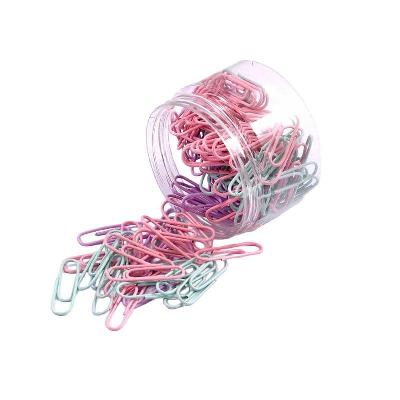 Foska Кламери, 28 mm, 120 броя, пастелни цветове, в кутия | JAR Computers Foska Кламери, 28 mm, 120 броя, пастелни цветове, в кутия