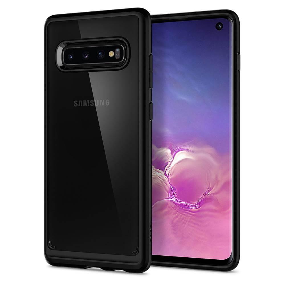 Хибриден кейс с висока степен на защита за Samsung Galaxy S10 - Spigen Ultra Hybrid Case (черен) | JAR Computers Хибриден кейс с висока степен на защита за Samsung Galaxy S10 - Spigen Ultra Hybrid Case (черен)