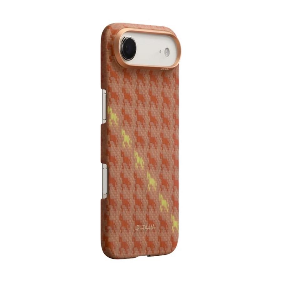 Кевларен кейс с MagSafe за iPhone 17 Air - Pitaka Happiness Rides Amber Edge Ultra Slim Aramid Fiber Case | JAR Computers Кевларен кейс с MagSafe за iPhone 17 Air - Pitaka Happiness Rides Amber Edge Ultra Slim Aramid Fiber Case