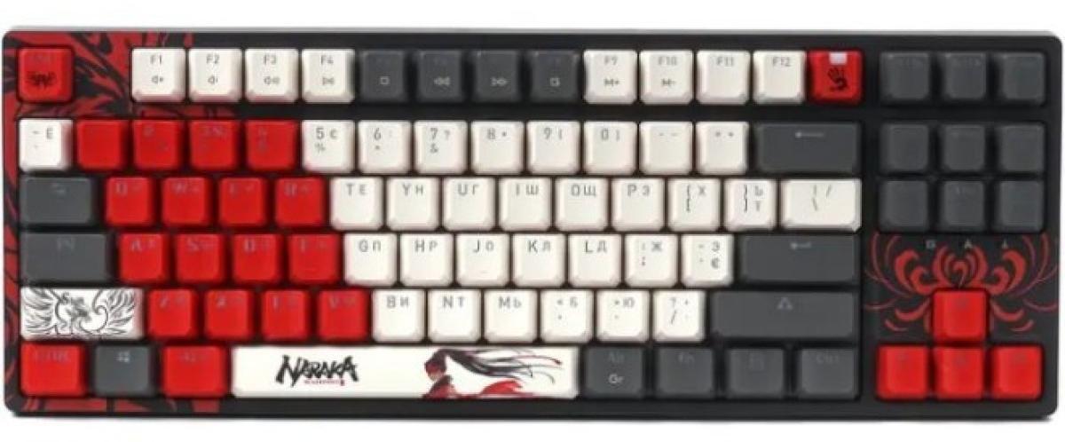 Механична клавиатура Bloody - Naraka S87, Bloody BLMS Red Plus Linear, RGB, червена/черна | JAR Computers Механична клавиатура Bloody - Naraka S87, Bloody BLMS Red Plus Linear, RGB, червена/черна