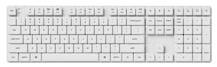 Механична клавиатура Keychron - K5P-O2, безжична, Gateron Blue, LED, бяла | JAR Computers Механична клавиатура Keychron - K5P-O2, безжична, Gateron Blue, LED, бяла