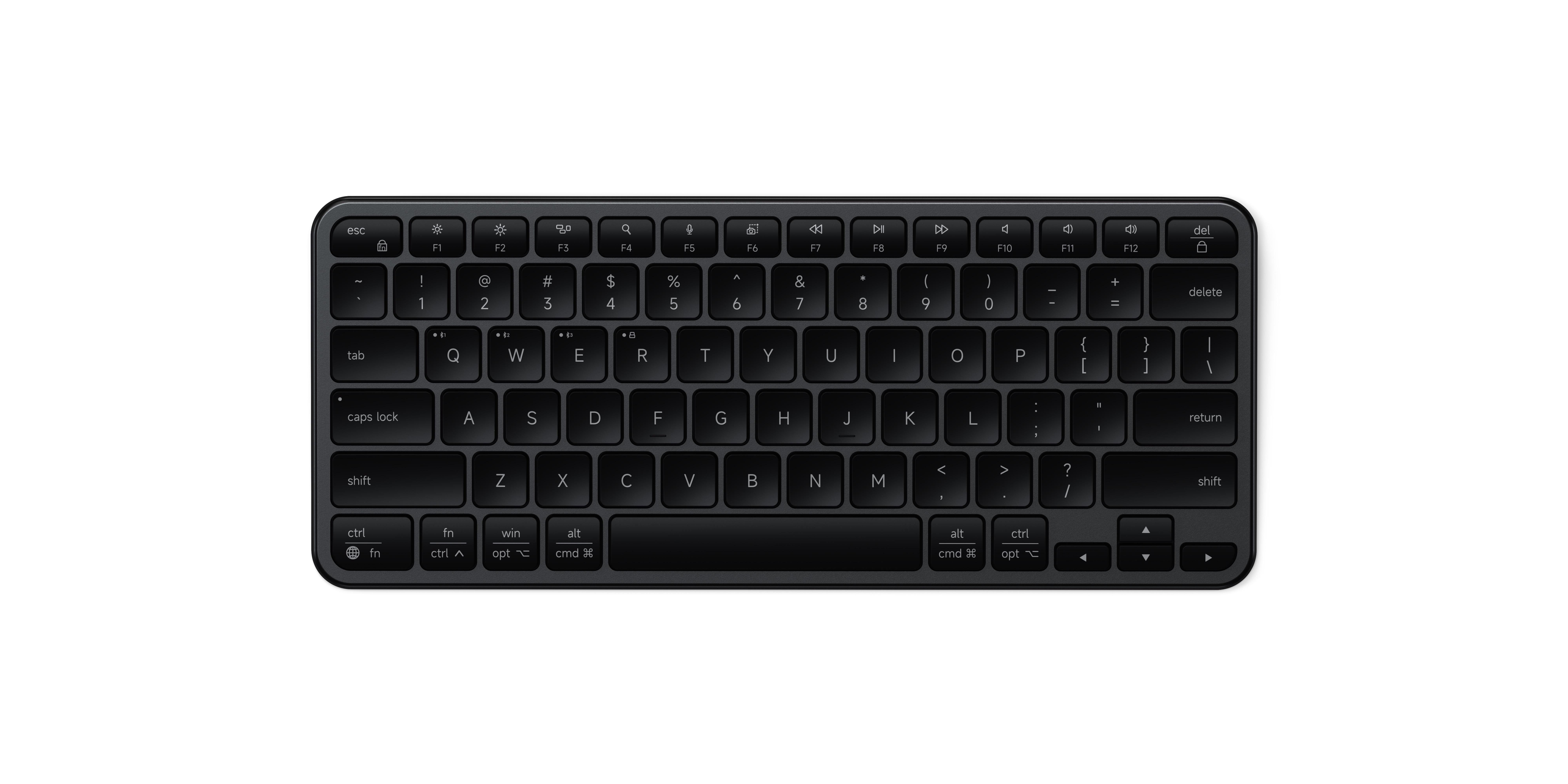Satechi Slim EX1 Wireless Keyboard - US English - Space Black | JAR Computers Satechi Slim EX1 Wireless Keyboard - US English - Space Black