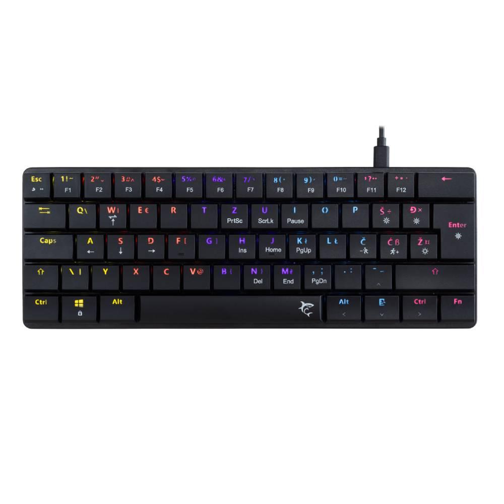 White Shark NAGAMAKI механична гейминг клавиатура с кабел, RED Switch, черна | JAR Computers White Shark NAGAMAKI механична гейминг клавиатура с кабел, RED Switch, черна