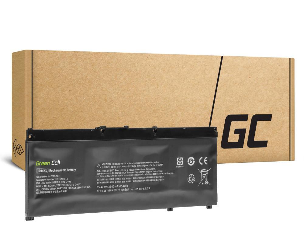 Батерия за лаптоп HP Omen 15-ce000ng; Pavilion 15-CE015DX  SR04XL LiPo  15,4V 3500mAh GREEN CELL | JAR Computers Батерия за лаптоп HP Omen 15-ce000ng; Pavilion 15-CE015DX  SR04XL LiPo  15,4V 3500mAh GREEN CELL