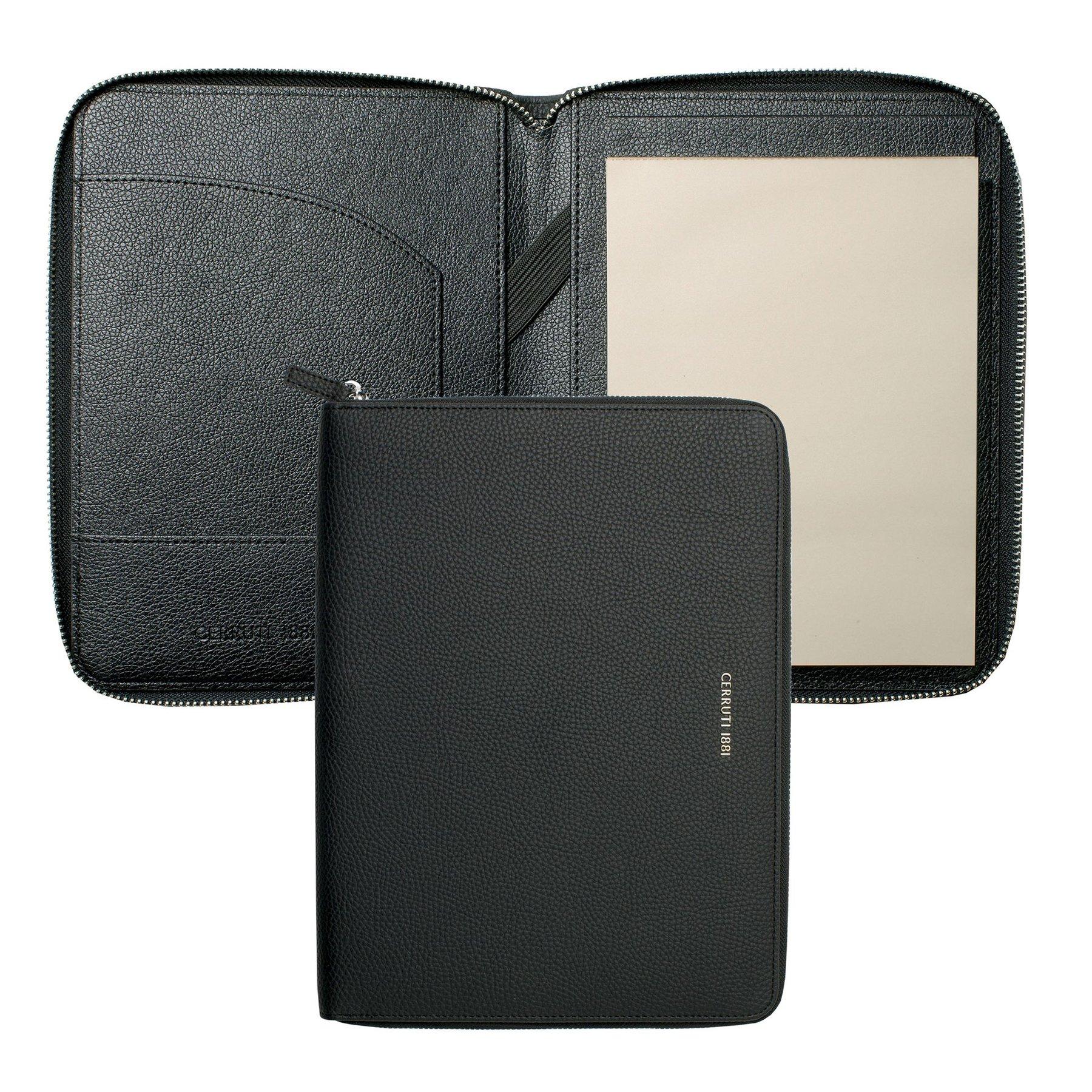 Cerruti 1881 Конферентна папка Hamilton, A4, черна, с включен пад за писане | JAR Computers Cerruti 1881 Конферентна папка Hamilton, A4, черна, с включен пад за писане