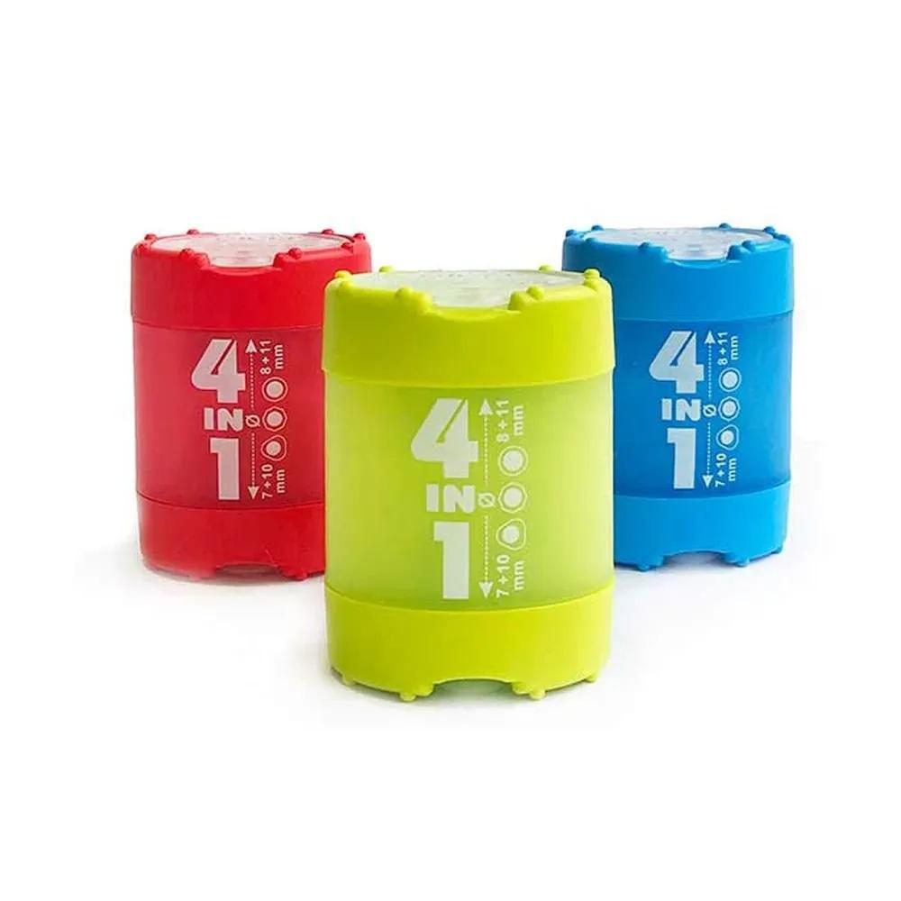 Четворна острилка с контейнер KUM 4-IN-1, ф 7/8/10/11, 45х35х60 мм, цветна | JAR Computers Четворна острилка с контейнер KUM 4-IN-1, ф 7/8/10/11, 45х35х60 мм, цветна