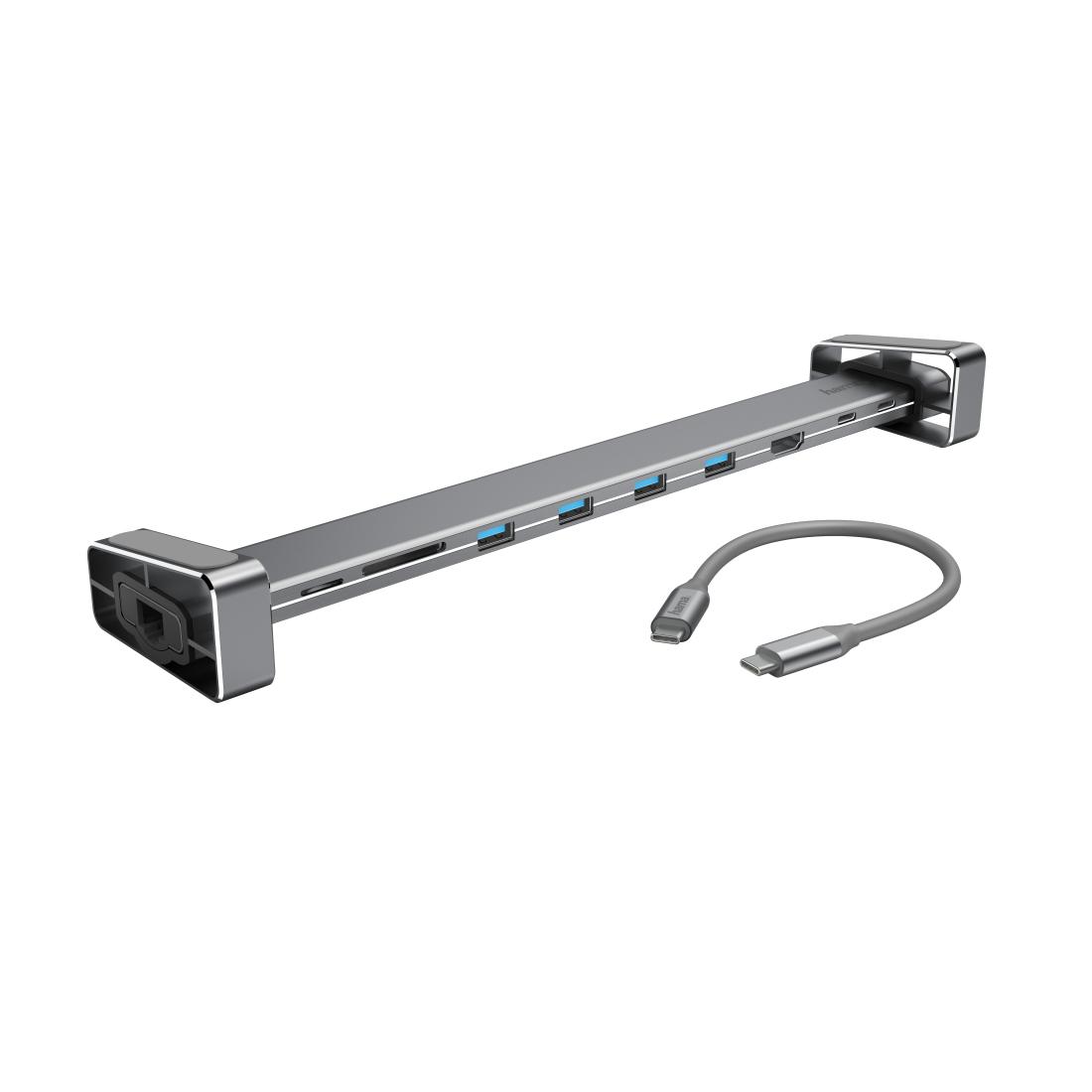 Hama 00200103 докинг станция USB 3.2 Gen 1 (3.1 Gen 1) Type-C Сив | JAR Computers Hama 00200103 докинг станция USB 3.2 Gen 1 (3.1 Gen 1) Type-C Сив