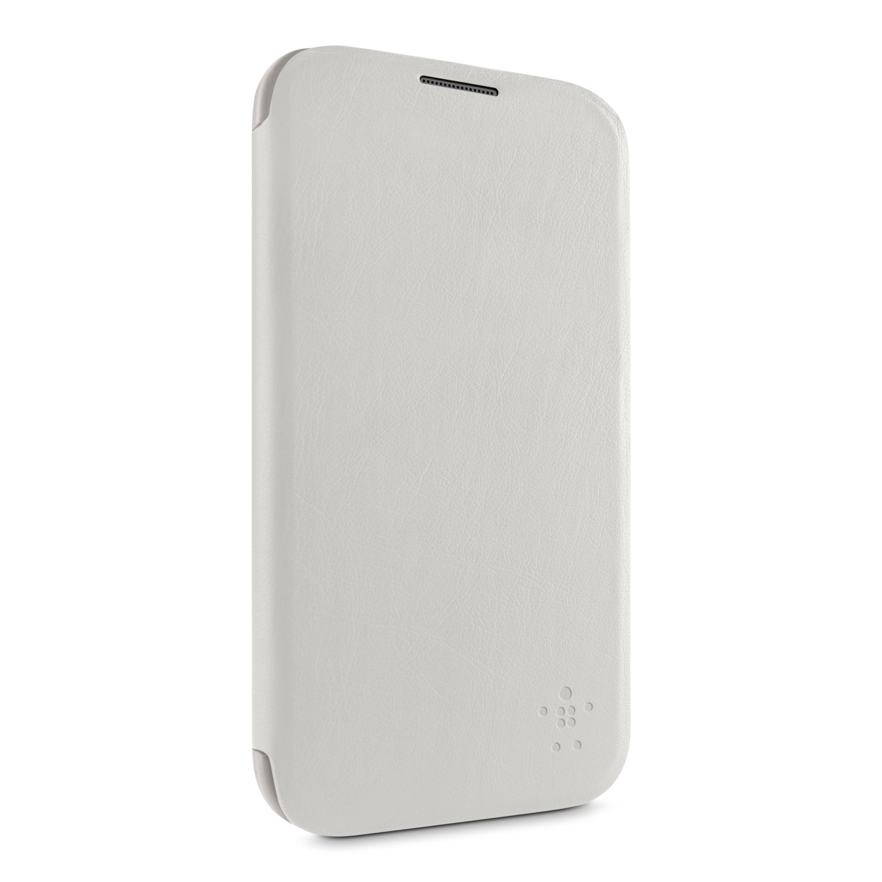 Кожен калъф за Samsung Galaxy Note 3 N9005 - Belkin Micra Folio (бял) | JAR Computers Кожен калъф за Samsung Galaxy Note 3 N9005 - Belkin Micra Folio (бял)