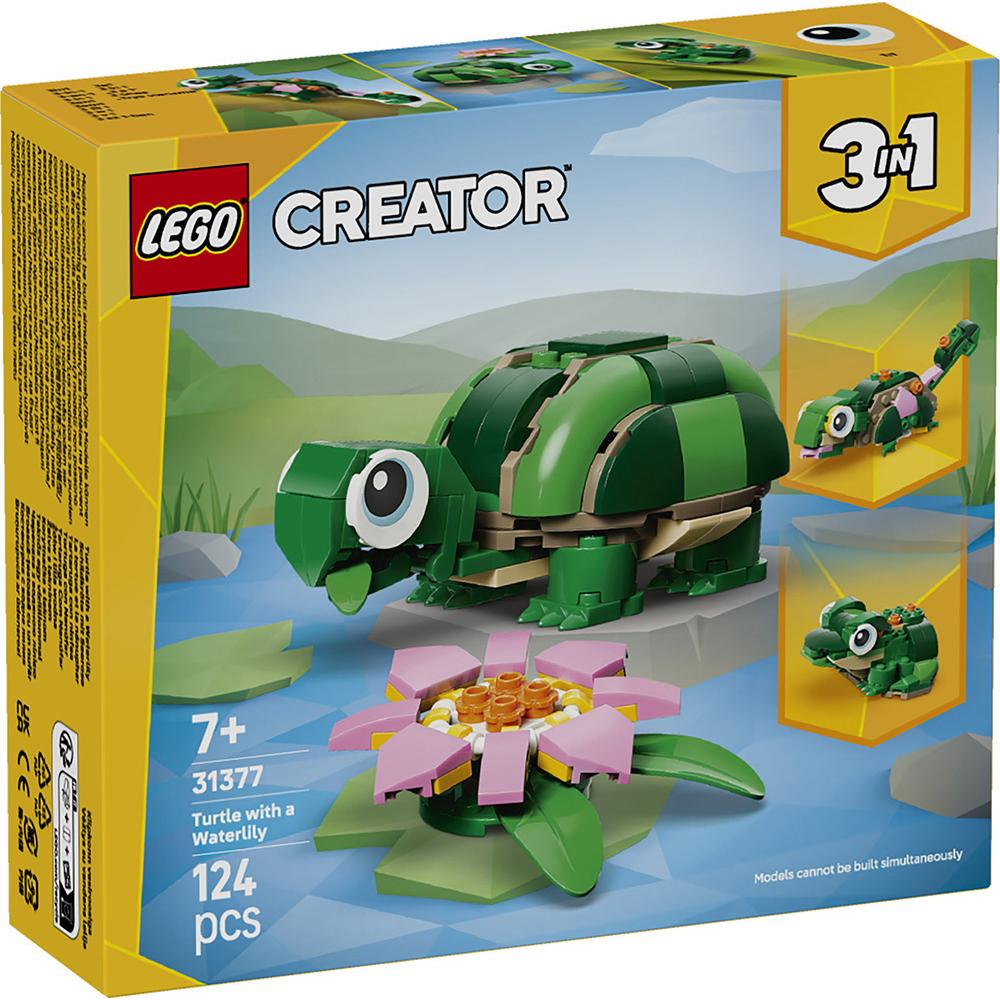 LEGO Creator  3-in-1 Turtle with a Water Lily Flower Toy (31377) (LGO31377)