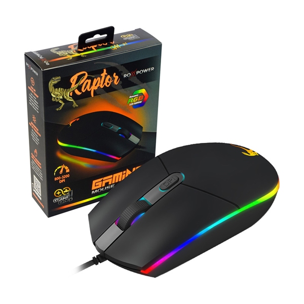 Mouse Roxpower GM-01 Gaming RGB Optical, Black