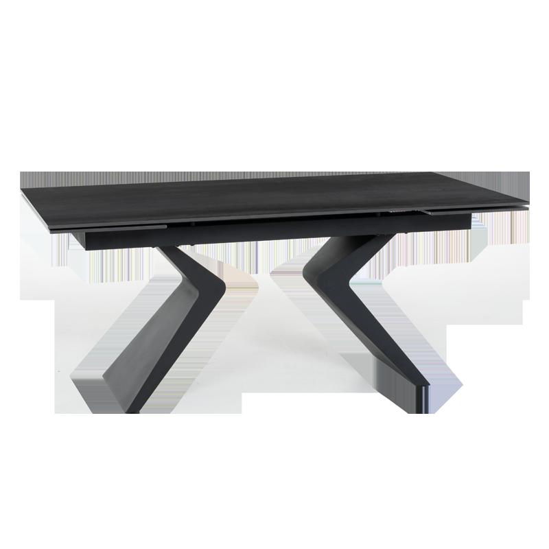 Разтегателна трапезна маса GUAMA - черна