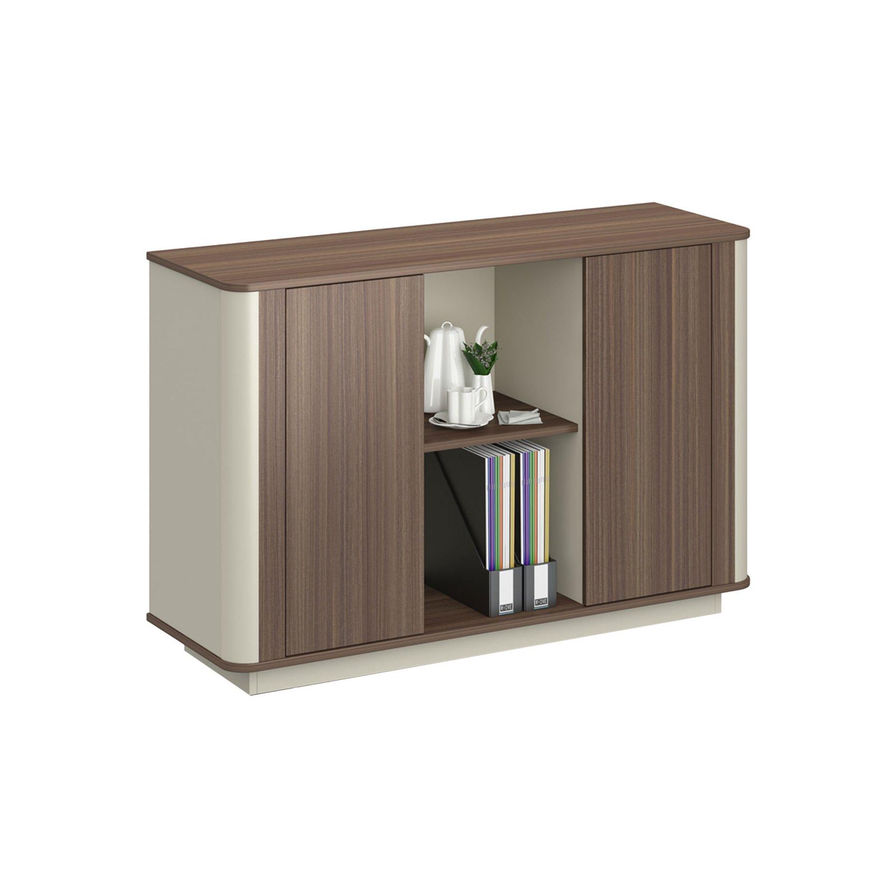 Шкаф RFG Lisabon, 1200 х 400 х 800 mm, ПДЧ, тъмен дъб и сиво