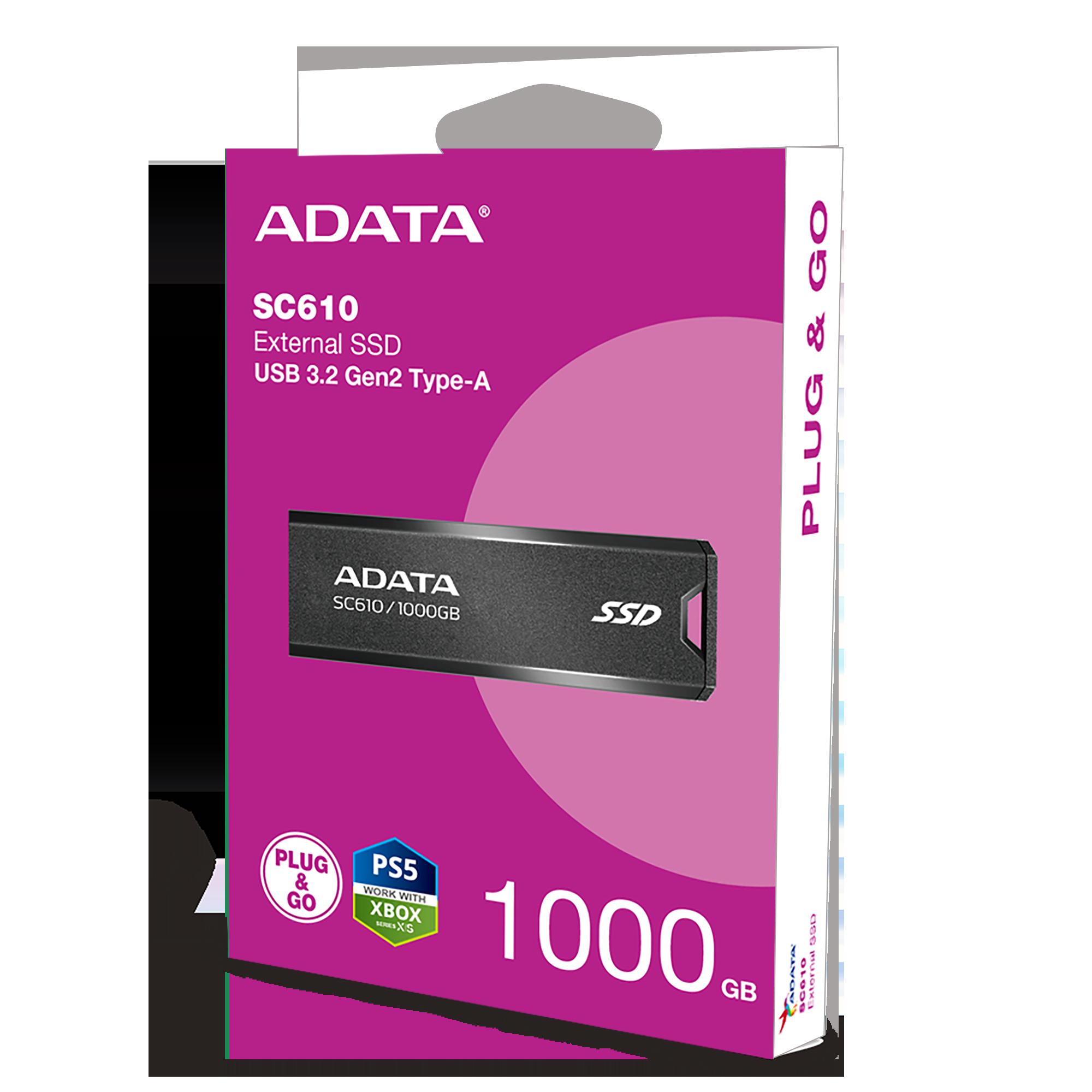 ADATA EXT SSD SC610 1000GB RED