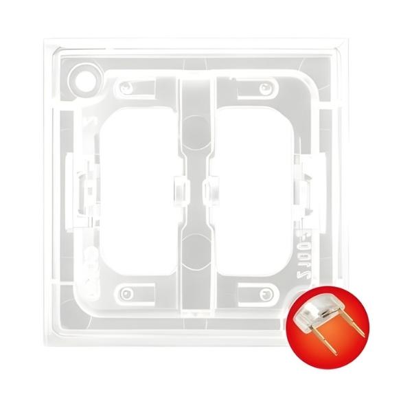 Декоративен елемент с LED подсветка за ключ Червен - OSPEL Aria ZP-2UC | JAR Computers Декоративен елемент с LED подсветка за ключ Червен - OSPEL Aria ZP-2UC