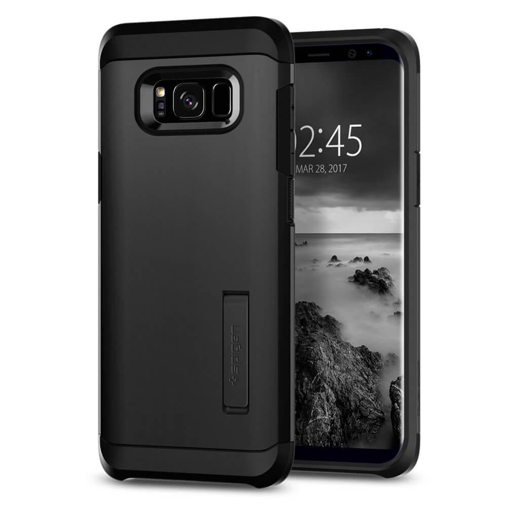 Хибриден кейс с най-висока степен на защита за Samsung Galaxy S8 Plus - Spigen Tough Armor Case (черен) | JAR Computers Хибриден кейс с най-висока степен на защита за Samsung Galaxy S8 Plus - Spigen Tough Armor Case (черен)