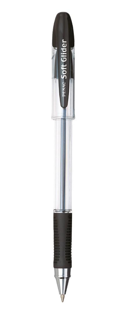Химикалка Penac SOFT GLIDER, с грип, 0.7 мм, черна | JAR Computers Химикалка Penac SOFT GLIDER, с грип, 0.7 мм, черна