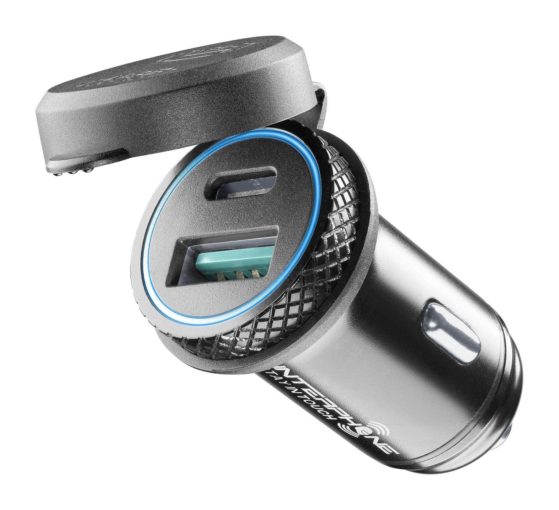 INT Зарядно USB и Type-C 12V адаптер за запалка | JAR Computers INT Зарядно USB и Type-C 12V адаптер за запалка