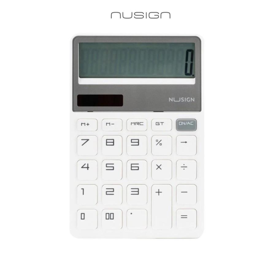 Калкулатор Nusign Classic ENS042, настолен, 12 dgt, 163.6x106x19 мм, бял | JAR Computers Калкулатор Nusign Classic ENS042, настолен, 12 dgt, 163.6x106x19 мм, бял