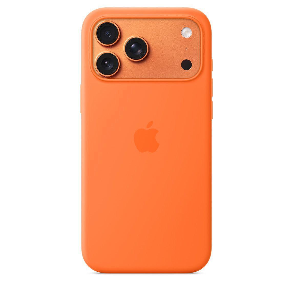 Калъф Apple iPhone 17 Pro Max Silicone MS Orange mgfl4