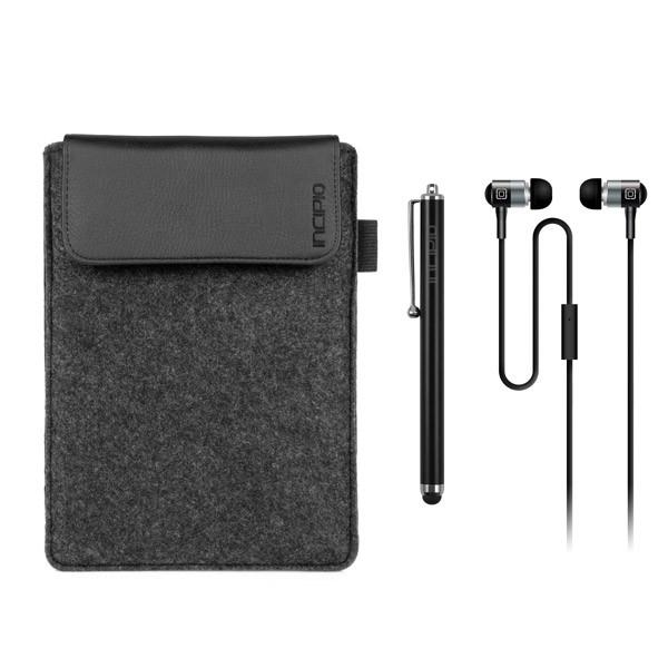 Калъф, тъч писалка и слушалки за таблети до 7 инча - Incipio 3in1 Essential kit | JAR Computers Калъф, тъч писалка и слушалки за таблети до 7 инча - Incipio 3in1 Essential kit