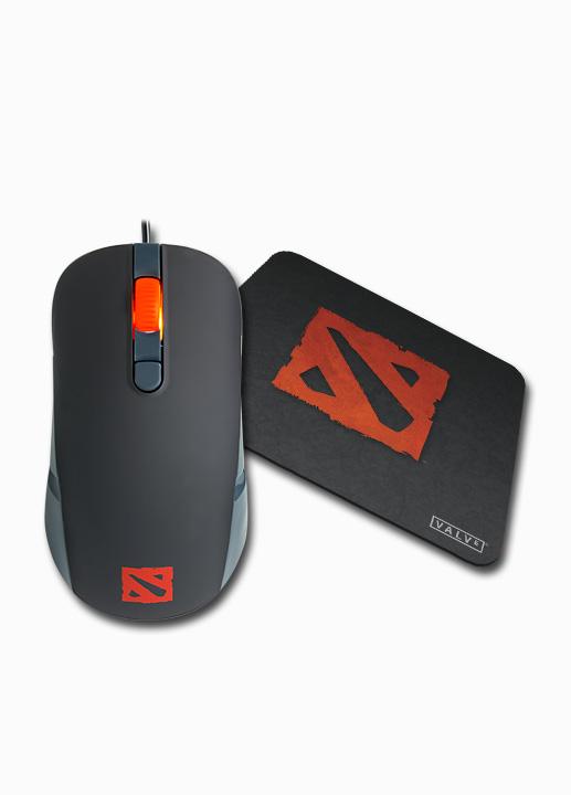 Комплект мишка и подложка SteelSeries - Kana DOTA 2 Limited Edition Bundle, черен | JAR Computers Комплект мишка и подложка SteelSeries - Kana DOTA 2 Limited Edition Bundle, черен