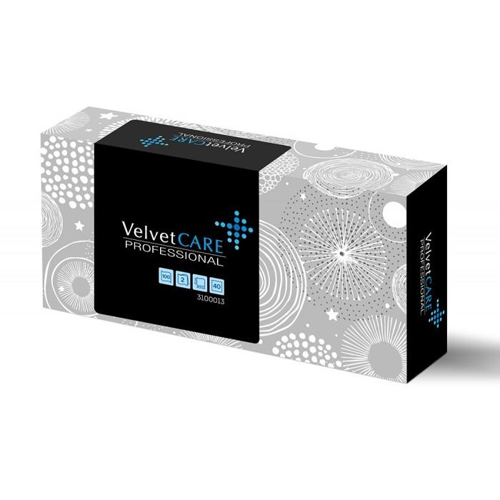 Козметични кърпи за лице и ръце Velvet Care Professional, 21х20 см, 2 пласта, бели, 100 къса в кутия | JAR Computers Козметични кърпи за лице и ръце Velvet Care Professional, 21х20 см, 2 пласта, бели, 100 къса в кутия