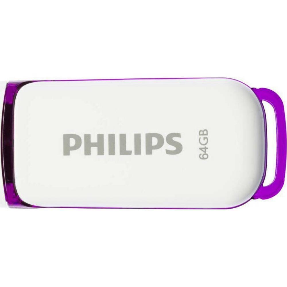 Philips Snow 64GB USB 2.0 Stick Μωβ (FM64FD70B/00) (PHIFM64FD70B-00) | JAR Computers Philips Snow 64GB USB 2.0 Stick Μωβ (FM64FD70B/00) (PHIFM64FD70B-00)