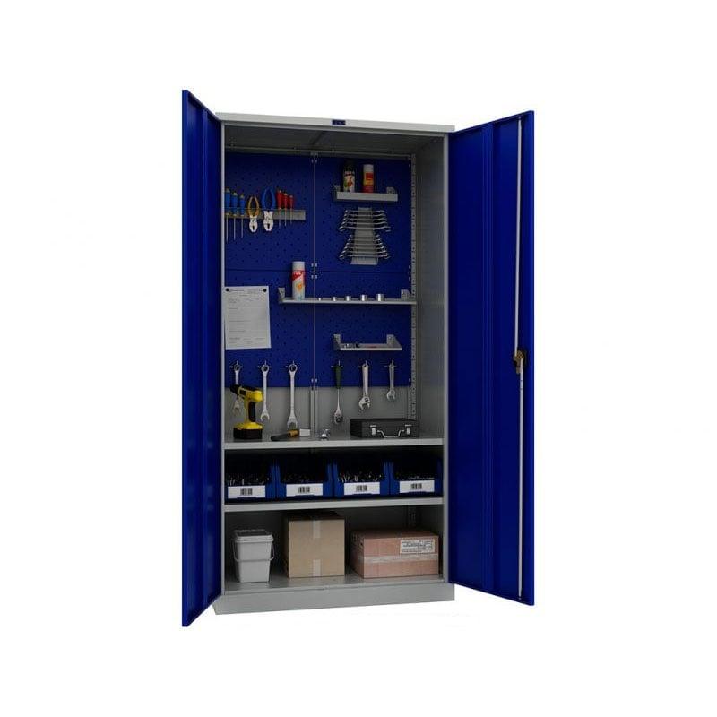 Шкаф за инструменти ТС1995 042000, метален, 950 х 500 х 1900 mm, синьо-сив