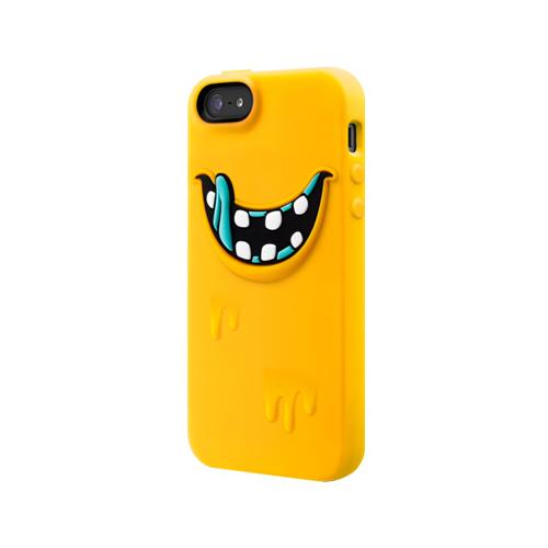 Силиконов калъф с аксесоари за iPhone 5, iPhone 5S, iPhone SE - SwitchEasy Monsters Freaky (жълт) | JAR Computers Силиконов калъф с аксесоари за iPhone 5, iPhone 5S, iPhone SE - SwitchEasy Monsters Freaky (жълт)