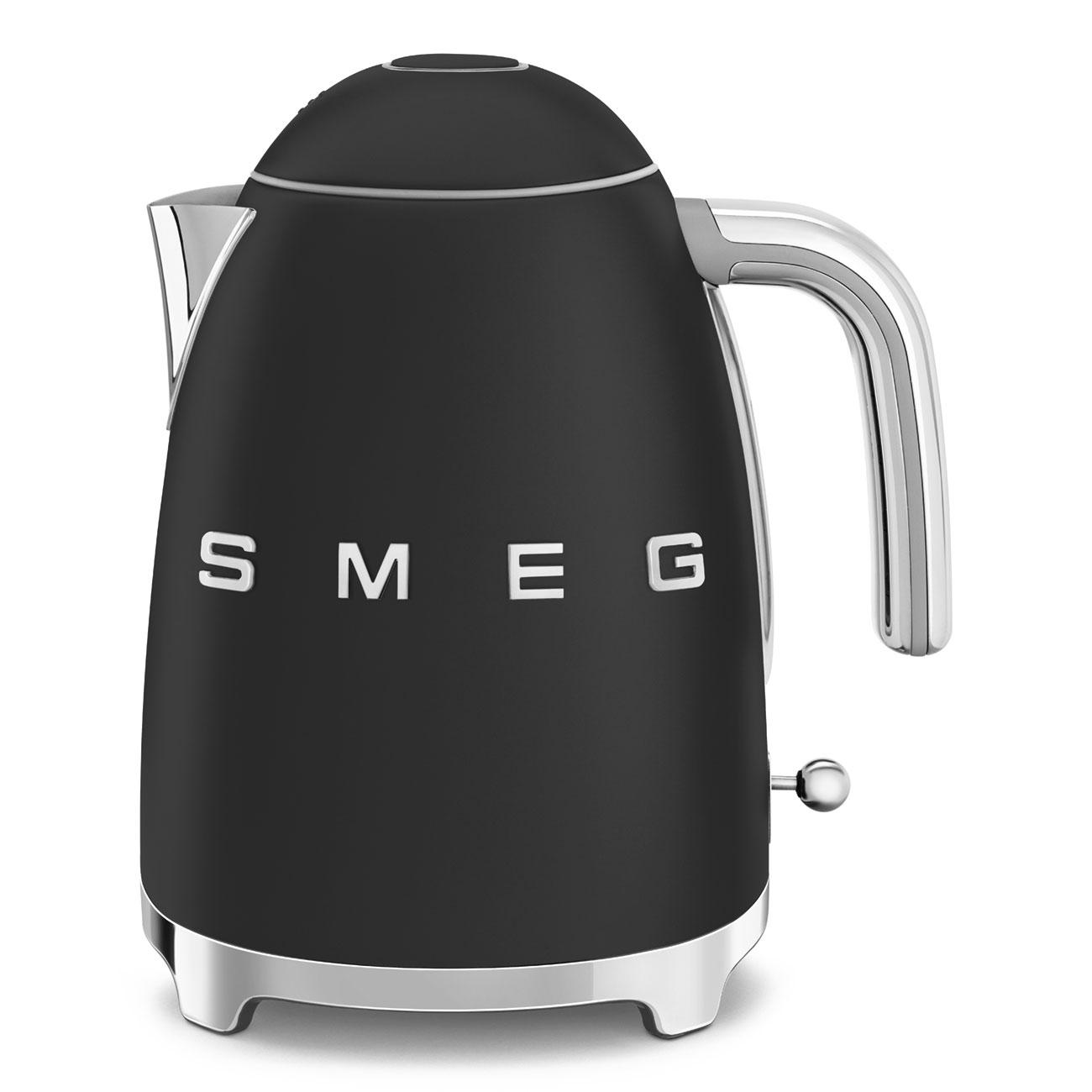 SMEG 50's Style Kettles KLF03BLMEU Black, 1.7 L, 2400 W, Black, Stainless steel, Water level indicator, Filtering | JAR Computers SMEG 50's Style Kettles KLF03BLMEU Black, 1.7 L, 2400 W, Black, Stainless steel, Water level indicator, Filtering