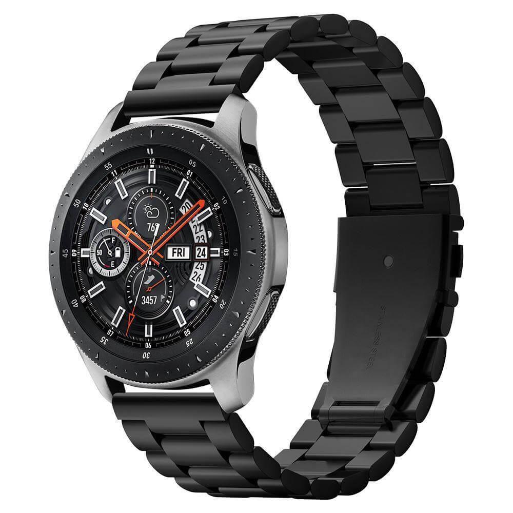 Стоманена каишка за Samsung Galaxy Watch, Huawei Watch, Xiaomi, Garmin и други часовници с 22мм захват - Spigen Modern Fit Band (черен) (нарушена опаковка) | JAR Computers Стоманена каишка за Samsung Galaxy Watch, Huawei Watch, Xiaomi, Garmin и други часовници с 22мм захват - Spigen Modern Fit Band (черен) (нарушена опаковка)